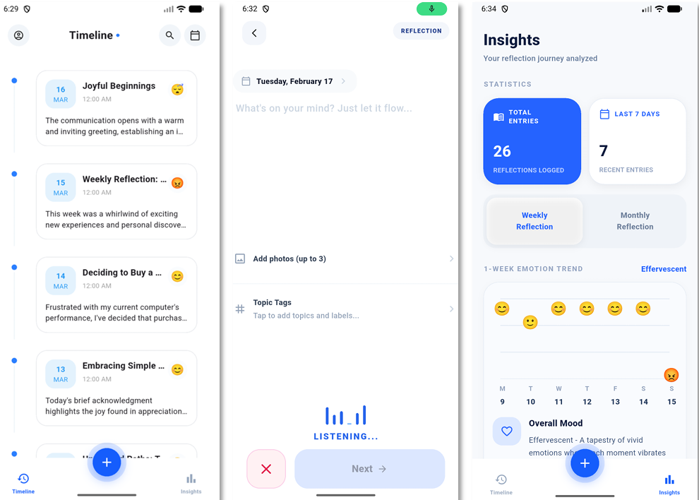MindLog project preview