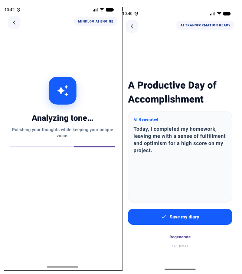 MindLog screenshot 1